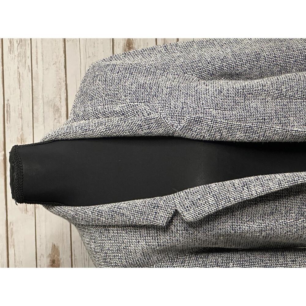 Topshop classic black/white tweed open front knit cardigan jacket Size 6 - Picture 2 of 6